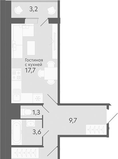 квартира г Новосибирск Чистая Слобода Площадь Маркса, мкр, с 55 фото 1
