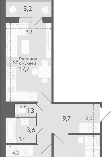 квартира г Новосибирск Чистая Слобода Площадь Маркса, мкр, с 55 фото 1