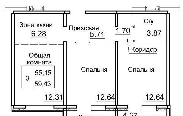 р-н Новосибирский рп Краснообск мкр 3 12б Площадь Маркса фото