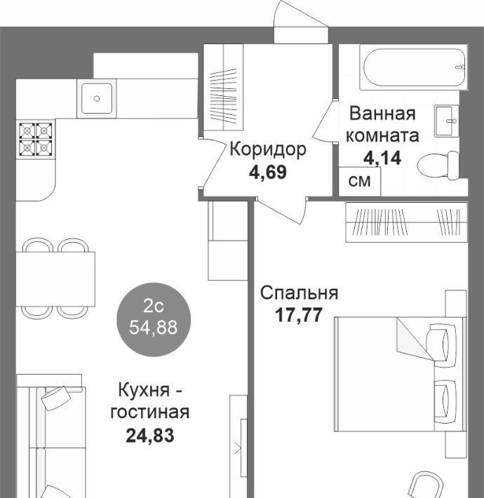 квартира г Новосибирск Студенческая Академгородок б-р Молодежи 21 фото 1