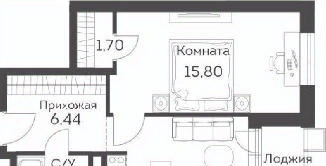 квартира г Москва ул Муравская 46 направление Ленинградское (северо-запад) ш Пятницкое фото 1