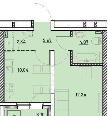 квартира г Иркутск р-н Ленинский Иркутск-2 Зенит жилой комплекс фото 1