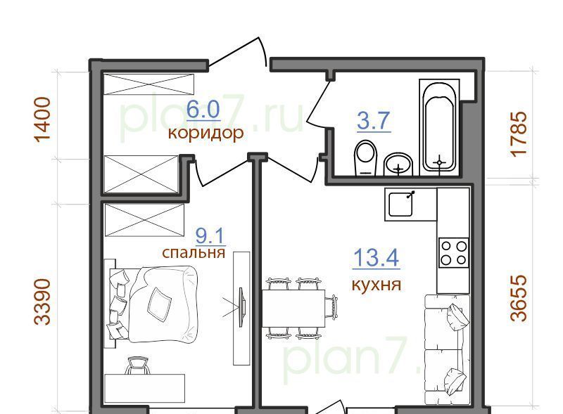 квартира г Иркутск р-н Октябрьский ЖК «АВИАТОR» ИВАТУ городок, с 5/2 фото 1