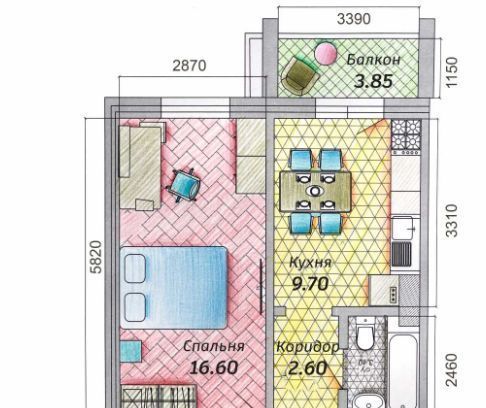 квартира г Сургут ул Ивана Захарова 7/1 31Б фото