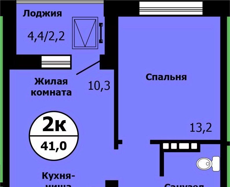 квартира г Красноярск р-н Свердловский ул Лесников 1 фото 1