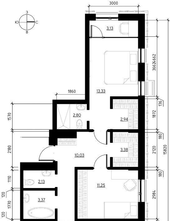 квартира г Иркутск р-н Свердловский ул Набережная Иркута 21 Затон кв-л фото 3