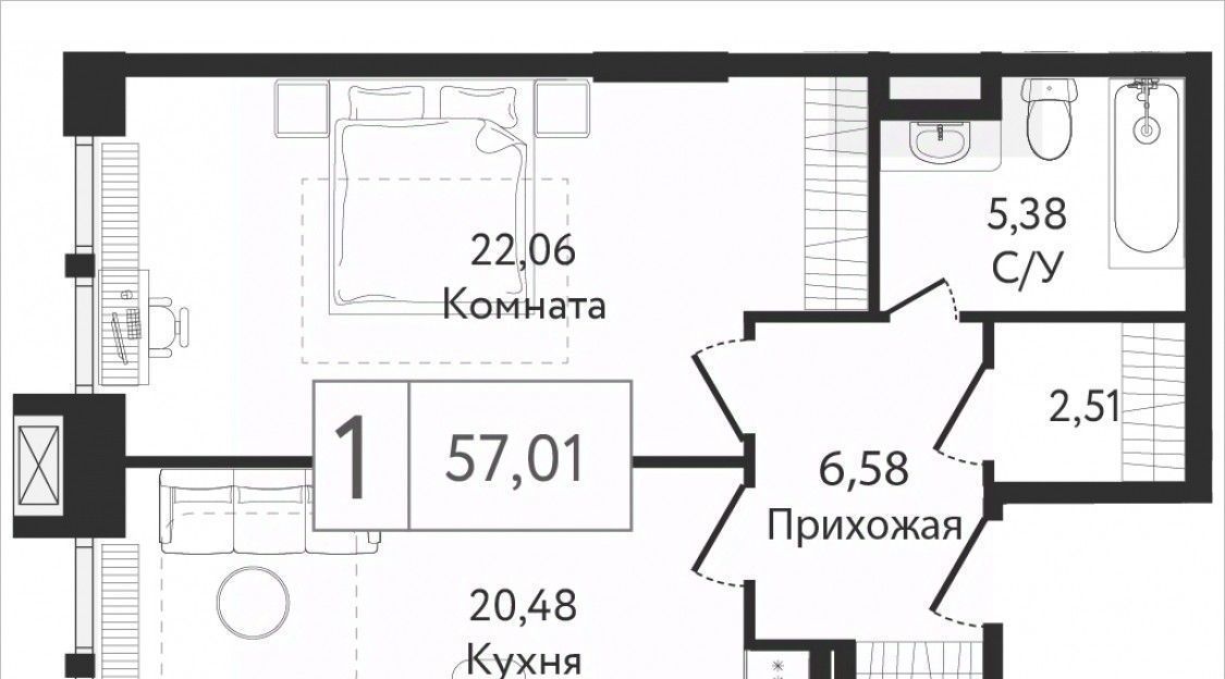 квартира г Москва метро Технопарк Коломенка ЖК Дрим Тауэрс фото 1