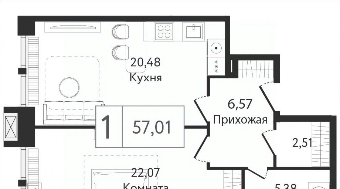 квартира г Москва метро Технопарк Коломенка ЖК Дрим Тауэрс фото 1