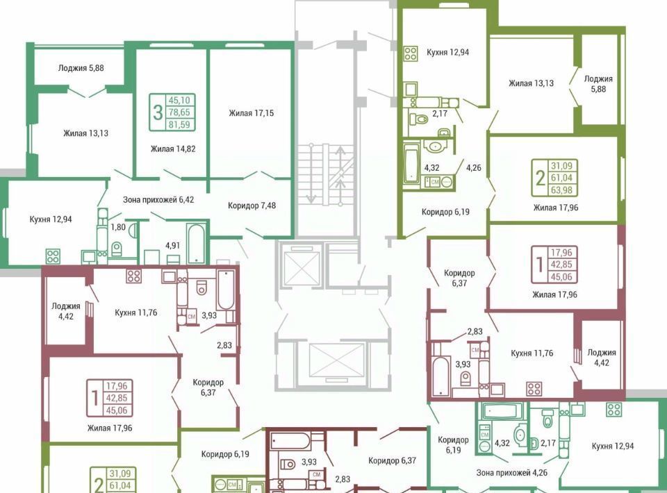 квартира г Обнинск ул Табулевича 7/1 фото 8