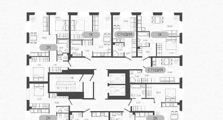 квартира г Тюмень п Мелиораторов р-н Центральный ул Мелиораторов 6а фото 2