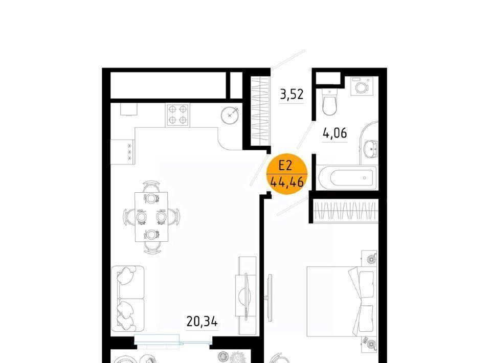 квартира г Рязань р-н Железнодорожный ш Московское 2 фото 1