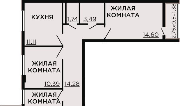 квартира г Краснодар р-н Прикубанский ул Краеведа Соловьёва 6к/5 фото 13