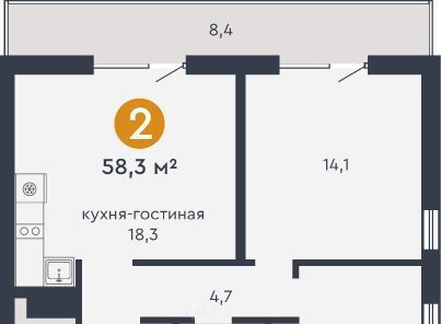 квартира г Екатеринбург Машиностроителей Пионерский жилрайон, 7Я жилой комплекс фото 1