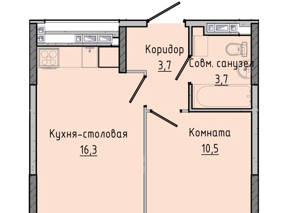 квартира г Ижевск р-н Первомайский Ракетный жилрайон, 3-й мкр фото 1