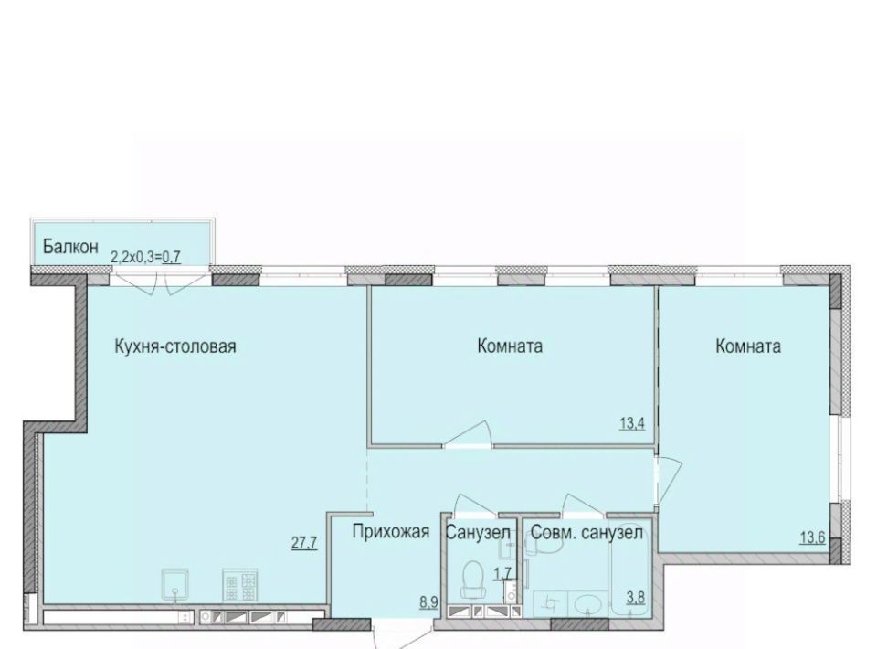квартира г Ижевск р-н Первомайский ул Камбарская 94к/3 фото 1