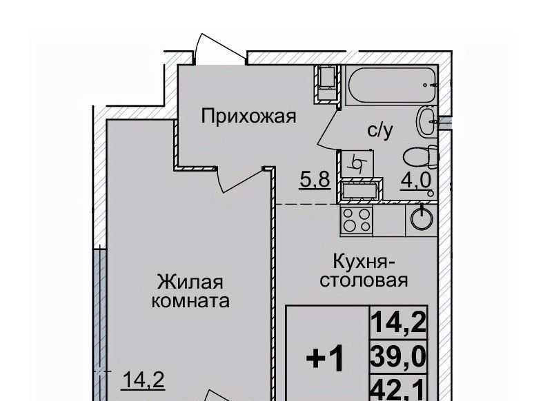 квартира г Нижний Новгород Горьковская ЖК «Горизонты Нижнего» фото 1