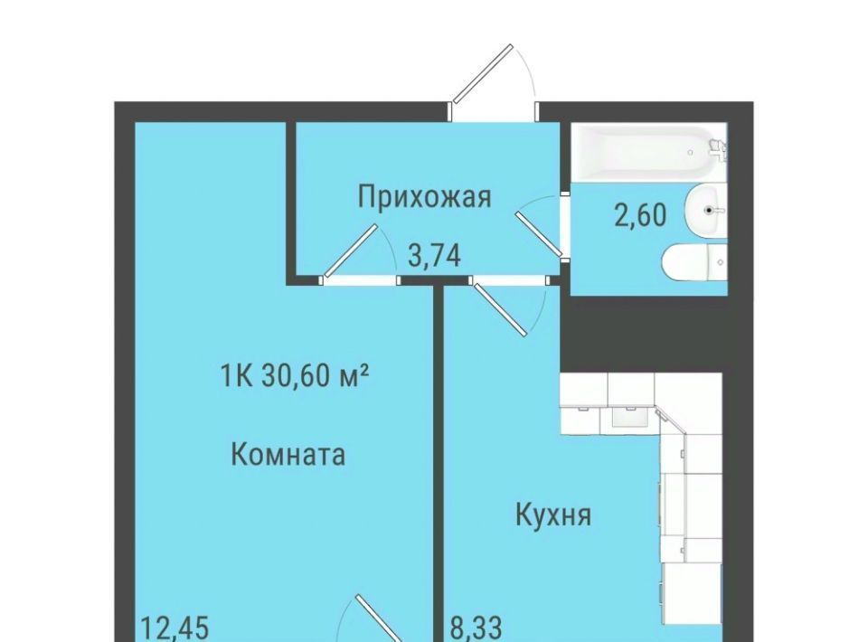 квартира р-н Завьяловский с Октябрьский Лесная гавань экопарк фото 1