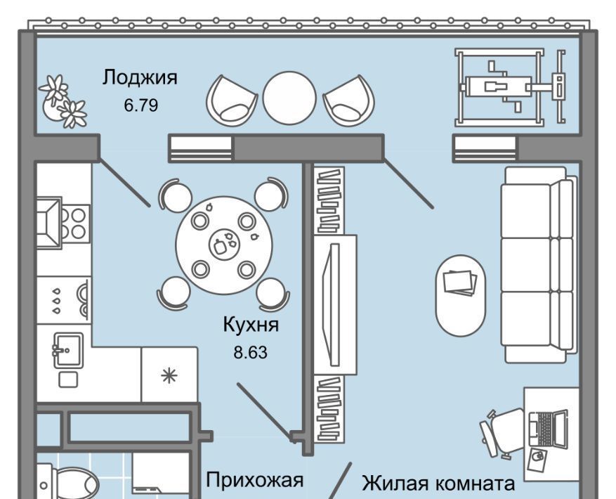 квартира г Ульяновск р-н Заволжский Новый Город ЖК Юлла 10-й кв-л фото 1