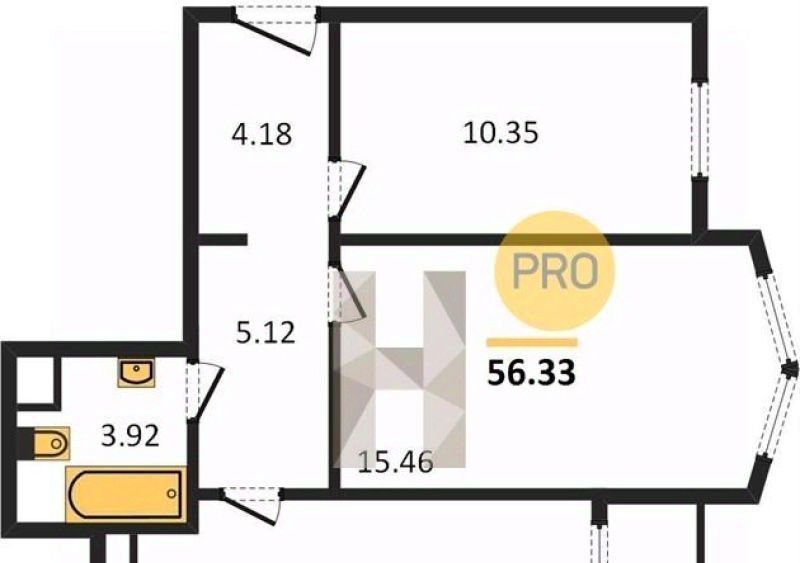 квартира г Калининград р-н Московский ул Батальная 104 фото 4