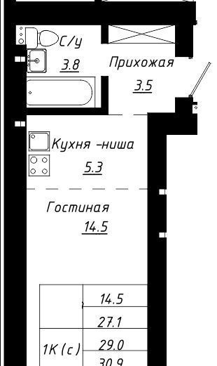 квартира г Барнаул р-н Индустриальный ЖК Колумб фото 1