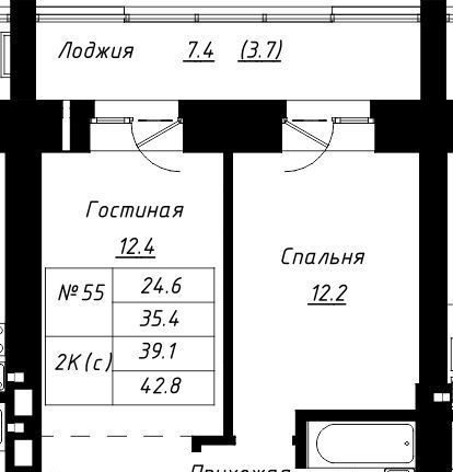 квартира г Барнаул р-н Индустриальный ЖК Колумб фото 1