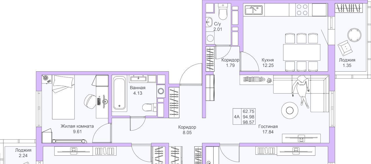 квартира г Казань метро Горки ул Рашида Нежметдинова 11к/2 фото 5