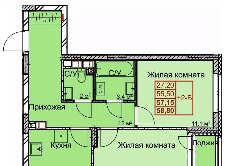 квартира г Нижний Новгород Молитовка Заречная ул Арктическая 17а фото 1