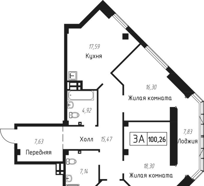 квартира г Владивосток р-н Советский Чайка ЖК «Чайка» фото 1