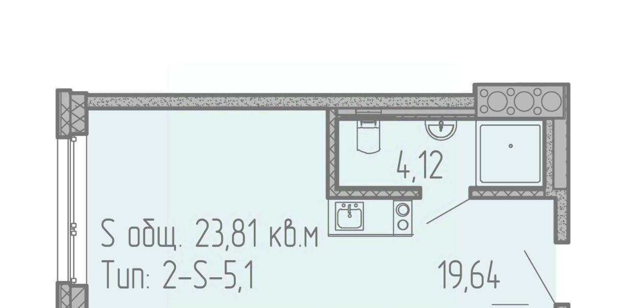 Продам студию в новостройке на улице Салова 61 рядом с метро Бухарестская в  городе Санкт-Петербурге 23.0 м² этаж 7/18 7951500 руб база Олан ру  объявление 101986802