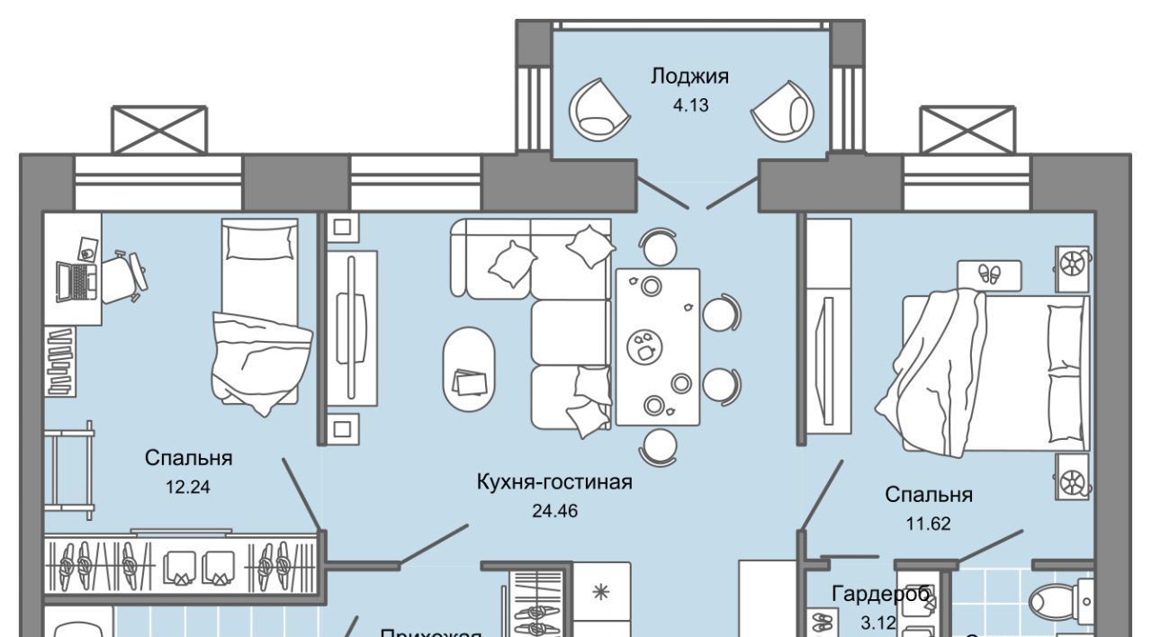 квартира г Ульяновск р-н Заволжский Новый Город 7-й кв-л, Сад жилой комплекс, 10, Дивный фото 1