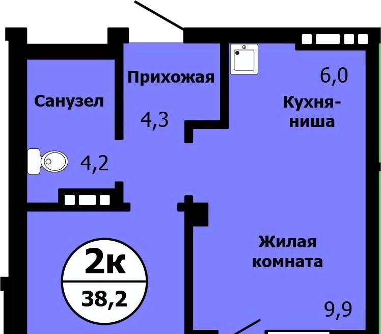 квартира г Красноярск р-н Свердловский ул Лесников 37 фото 1