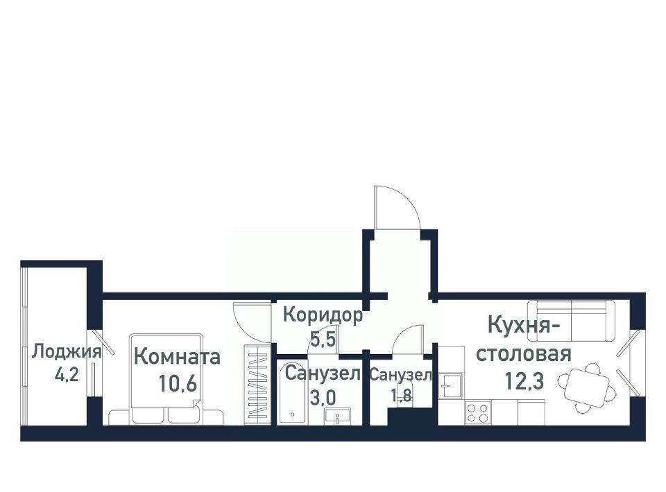 квартира р-н Сосновский п Пригородный ул Ласковая 3 Кременкульское с/пос фото 1