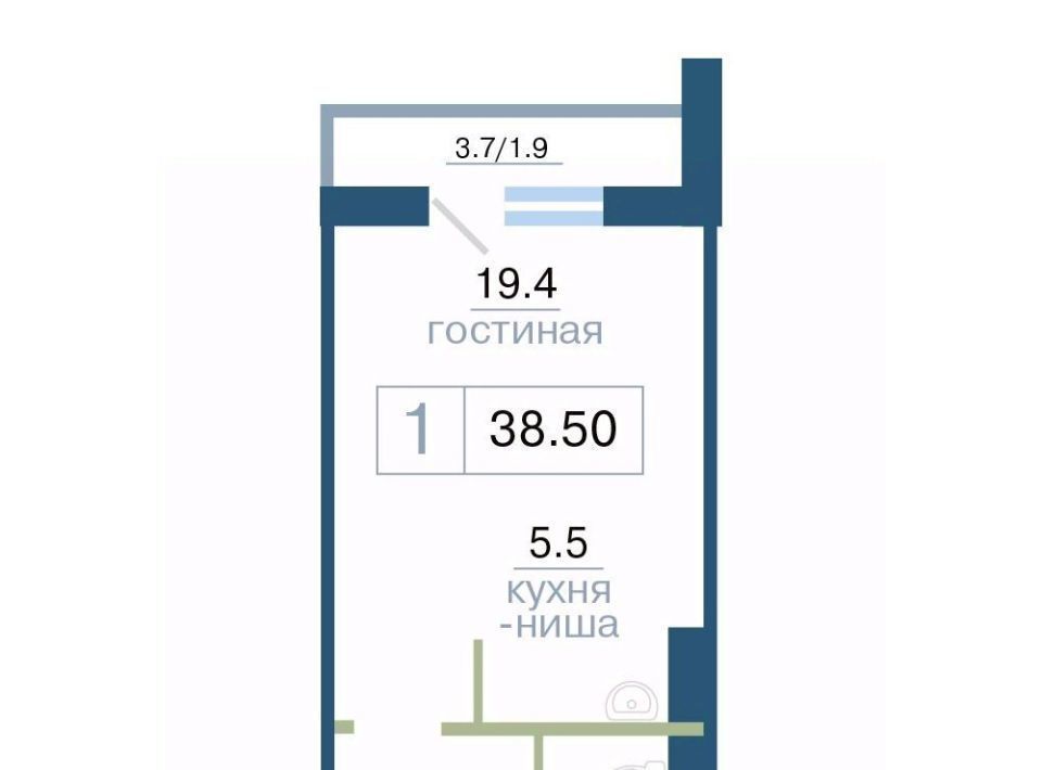 квартира г Красноярск р-н Железнодорожный ул Дубровинского фото 1