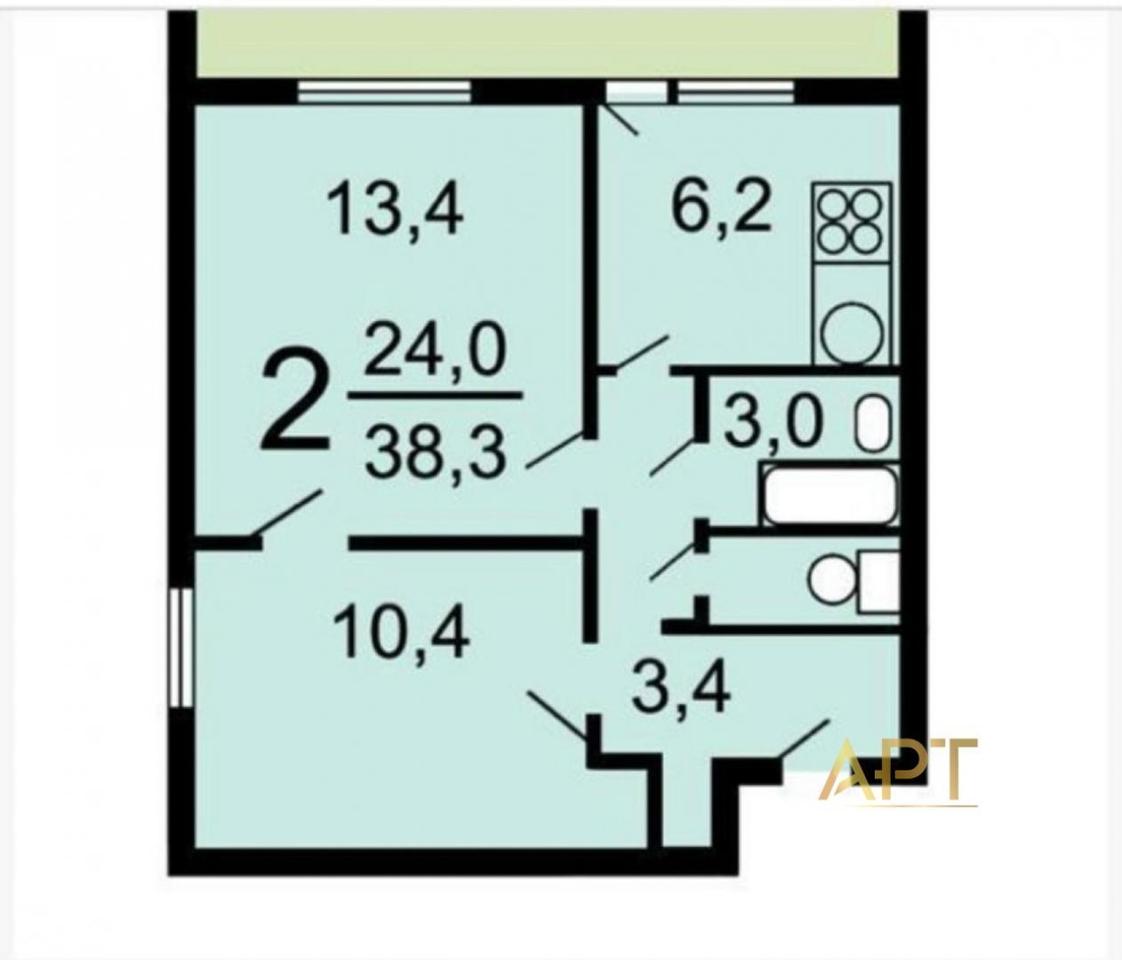 квартира г Москва метро Молодежная ул Бобруйская 14к/2 фото 7