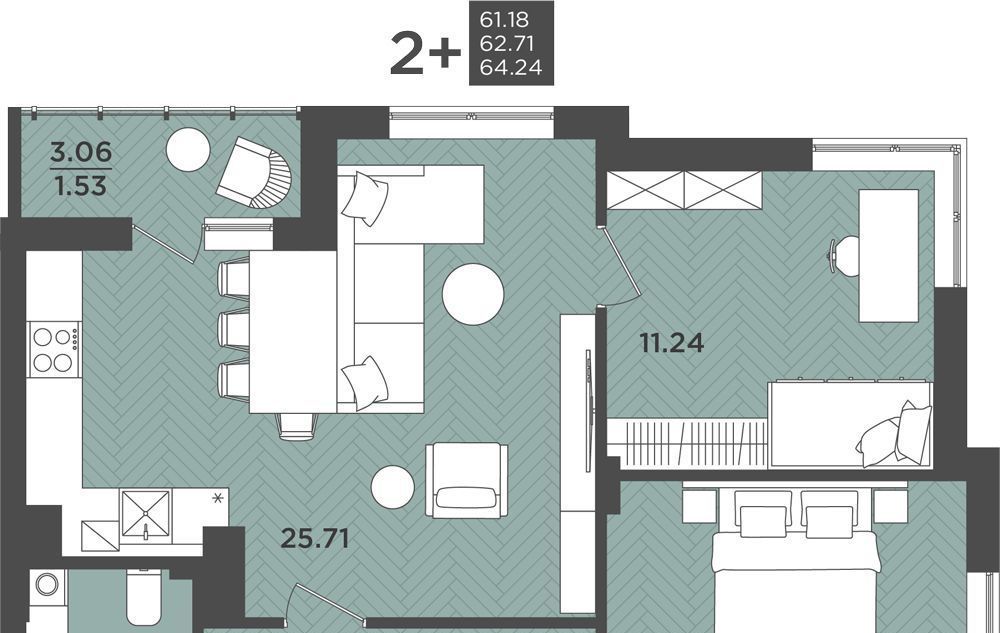 квартира г Калининград р-н Московский ул Интернациональная 16 фото 1