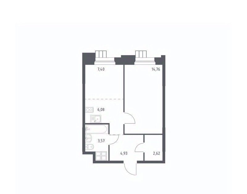 квартира г Москва п Мосрентген метро Тропарёво метро Румянцево мк, к 1. 3 фото 1