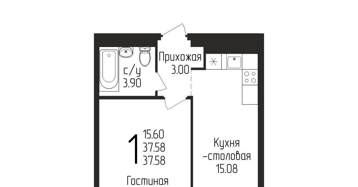квартира г Уфа р-н Кировский ул Испытателей 89 фото 1