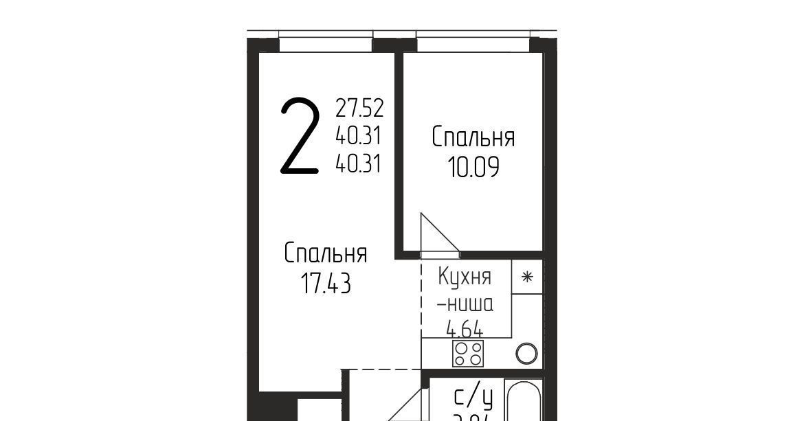 квартира г Уфа р-н Кировский ул Испытателей 89 фото 1
