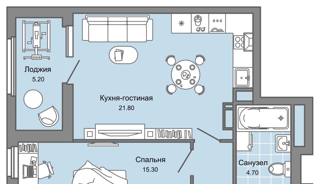 квартира г Пермь р-н Дзержинский ул Дзержинского 31а фото 1