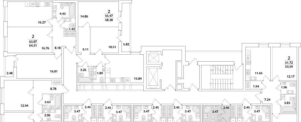 квартира г Санкт-Петербург метро Московская ул Кубинская 82к/1 фото 2