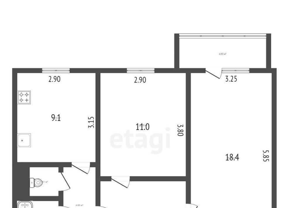 квартира г Черкесск ул Космонавтов 72 фото 14