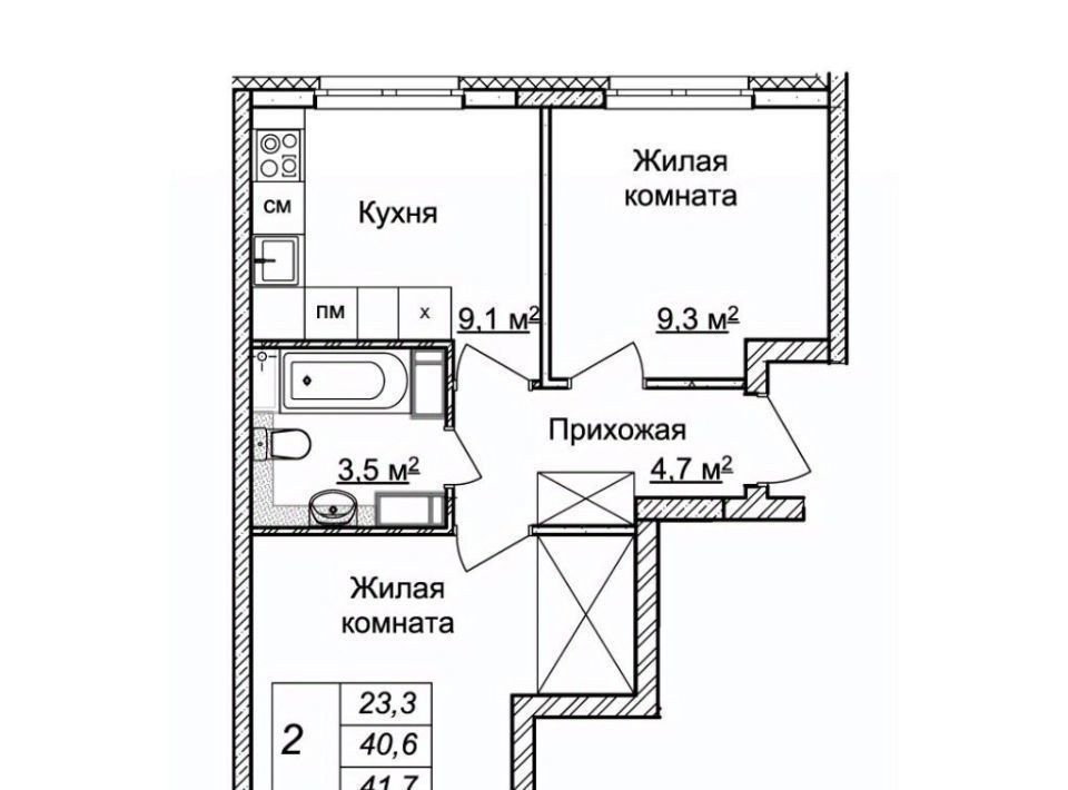 квартира г Нижний Новгород Горьковская ЖК «Новая Кузнечиха» 9 фото 1