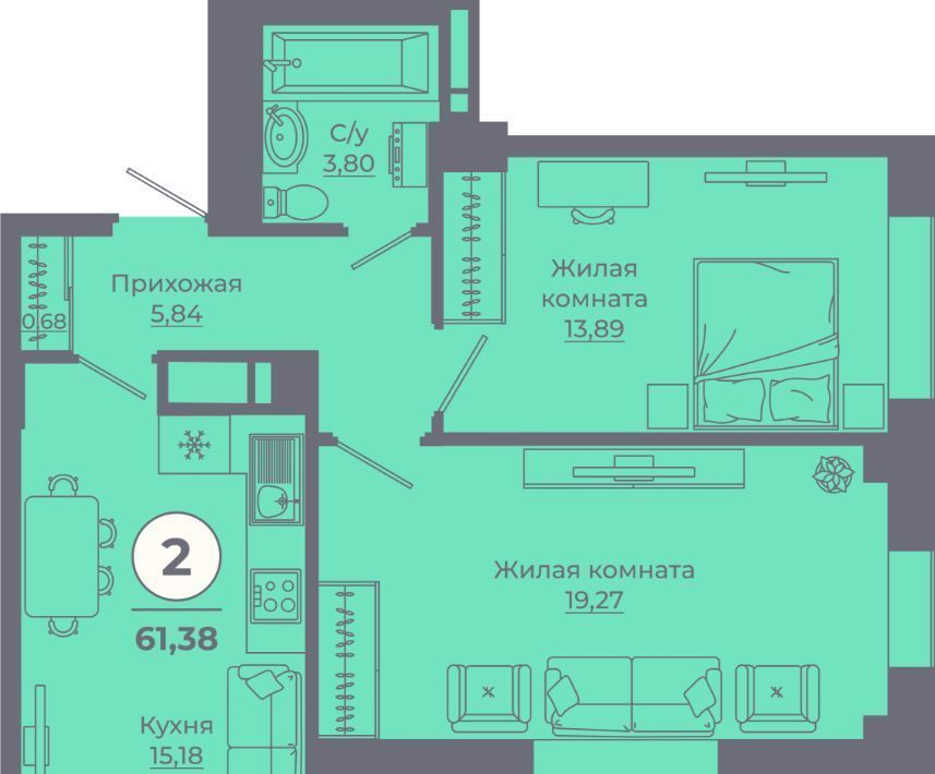 квартира г Ростов-на-Дону р-н Советский Левенцовский Сокольники жилой комплекс фото 1