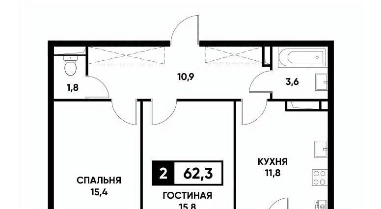 квартира г Ставрополь р-н Промышленный пр-кт Российский 12к/2 фото 1