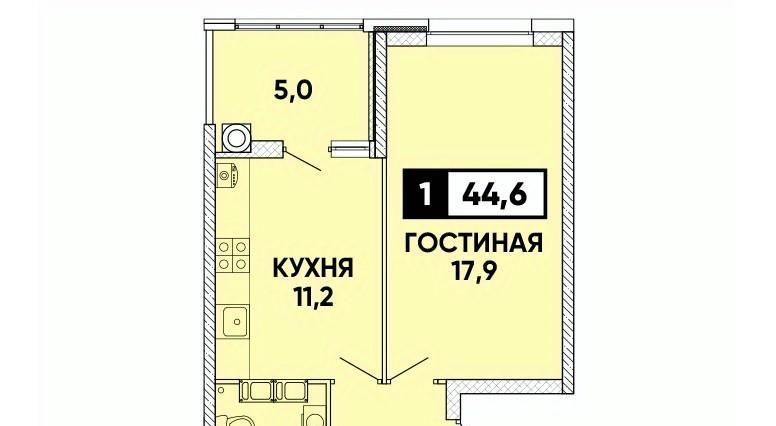 квартира г Ставрополь р-н Промышленный пр-кт Российский 17к/2 фото 1