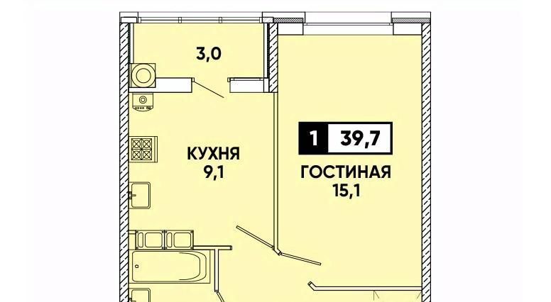 квартира г Ставрополь р-н Промышленный ул Тухачевского 31/3 фото 1