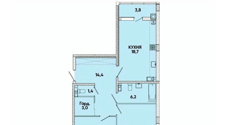 квартира г Ставрополь р-н Промышленный ул Тухачевского 31/4 фото 1