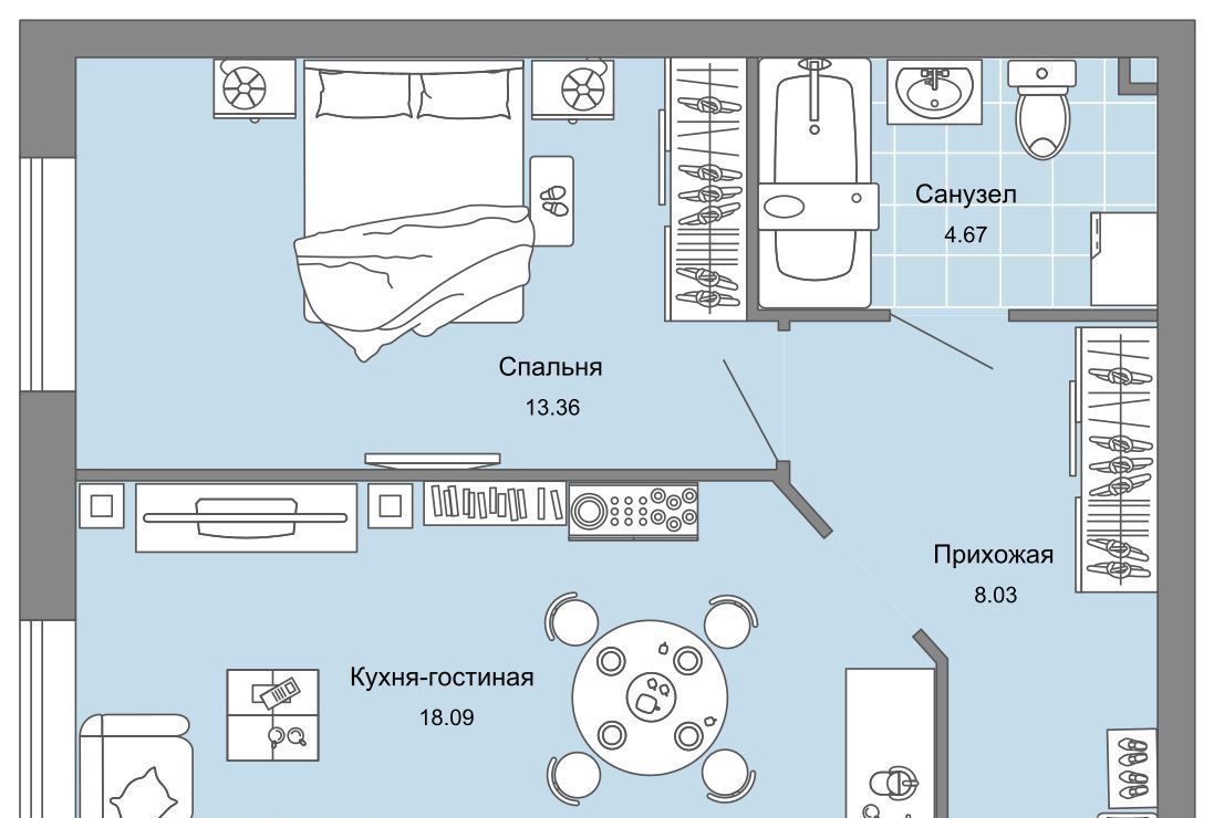 квартира г Ульяновск р-н Засвияжский микрорайон «Юго-Западный» 6 Ультраград жилой комплекс фото 1