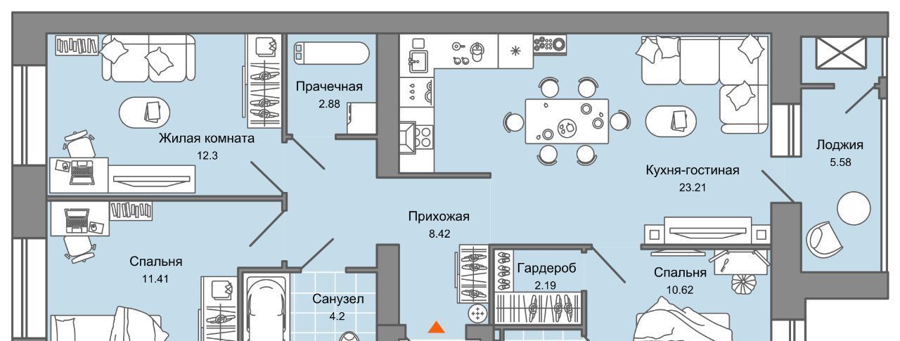 квартира г Киров р-н Ленинский Знак жилой комплекс фото 1