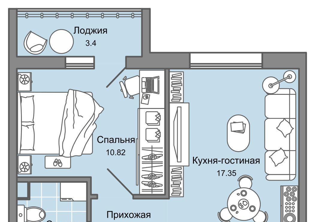 квартира г Ульяновск р-н Заволжский Новый Город ЖК Юлла 10-й кв-л фото 1